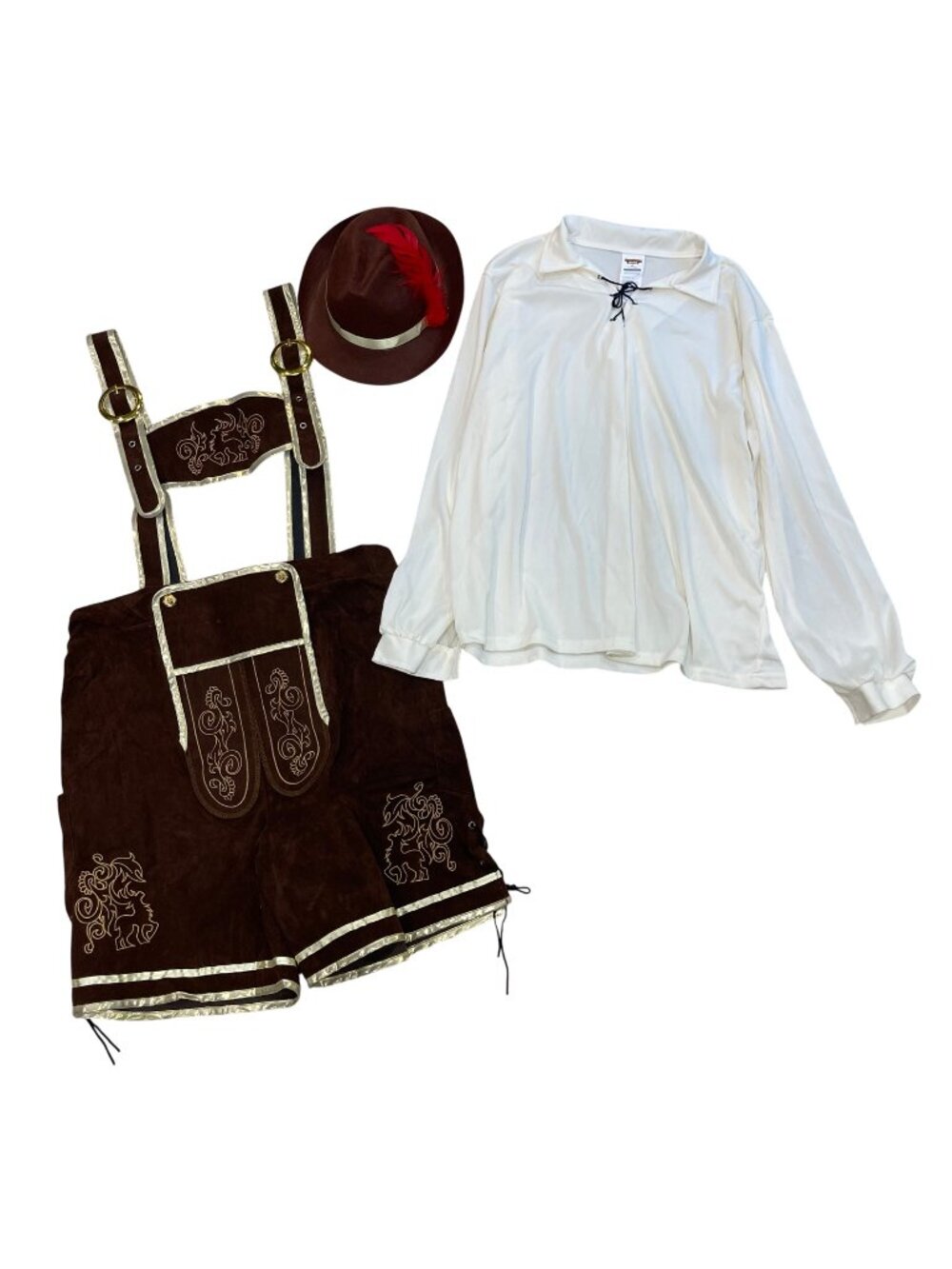 Spooktacular Creations German Lederhosen Oktoberfest Costume Men's Size XL